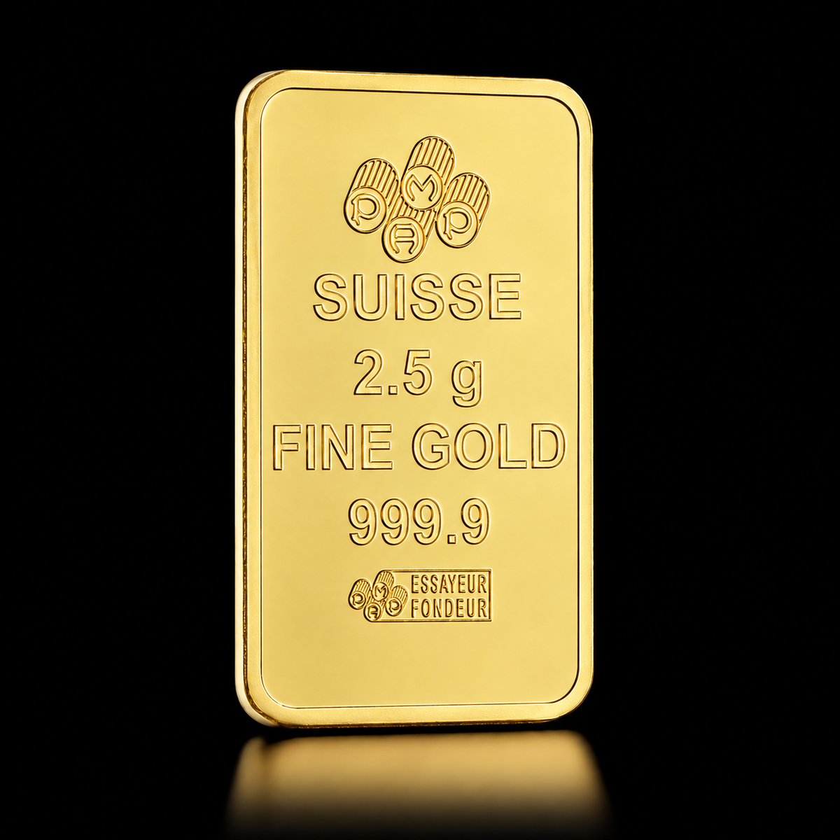 PAMP Suisse guldtacka 2,5 gram – 999,9 finguld