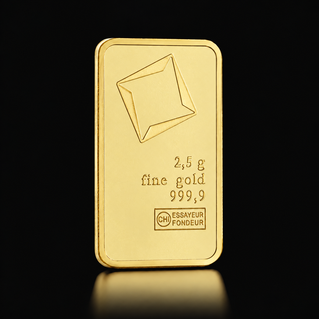 Valcambi Suisse guldtacka 2,5 gram