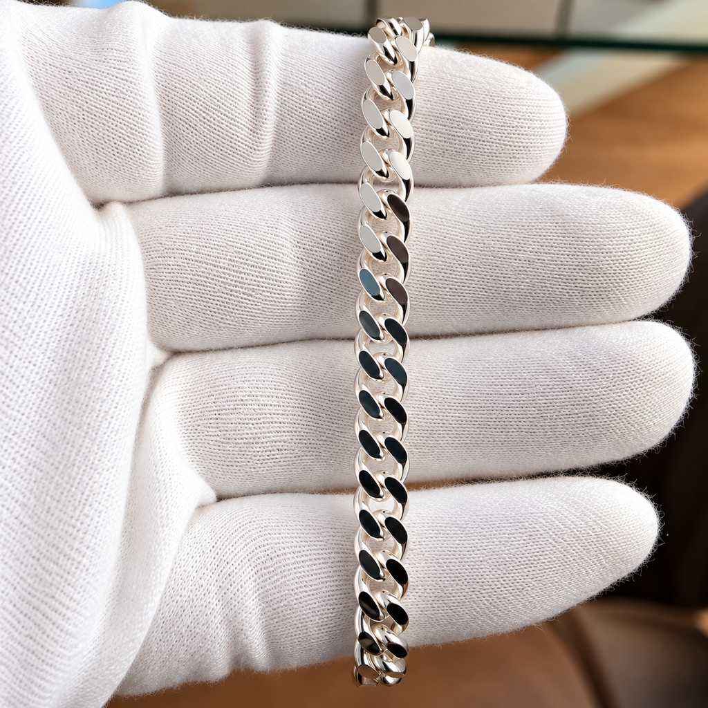 Silverarmband – 7 mm bred