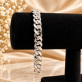 Pansararmband i silver – 22 cm