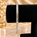 Kejsarlänk armband i silver – 21 cm