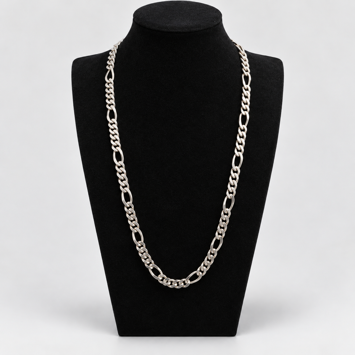 Kraftigt Figarohalsband i 925 sterlingsilver